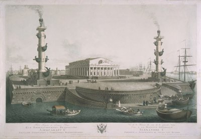 Vasilyevsky Adası'nın Tükürüğüne Bakış, 1810'lar by Chessky