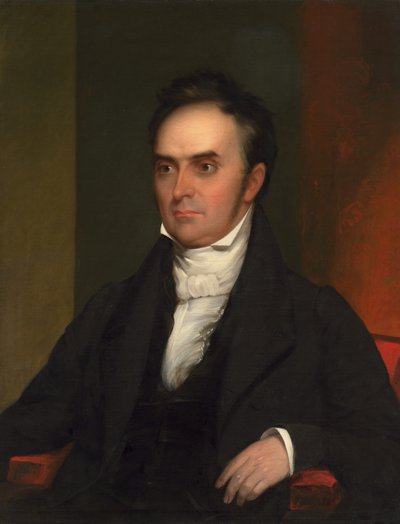 Daniel Webster (1782-1852), c.1828 (tuval üzerine yağlıboya) by Chester Harding