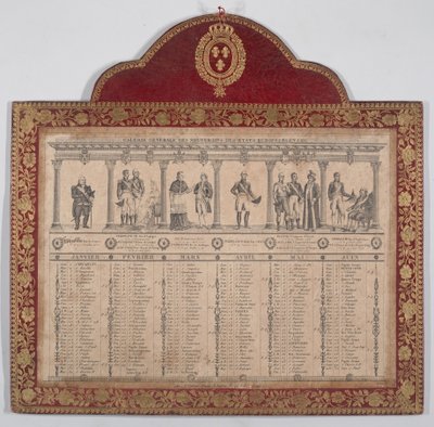 1816 Yılı için Fransız Takvimi Avrupa Devletlerinin Egemenleri Genel Galerisi, 1816 by Chevalier Henry Guillot