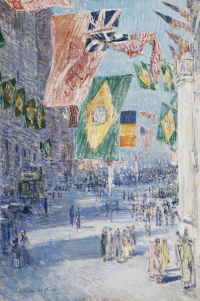 Müttefikler Bulvarı: Brezilya, Belçika by Childe Frederick Hassam