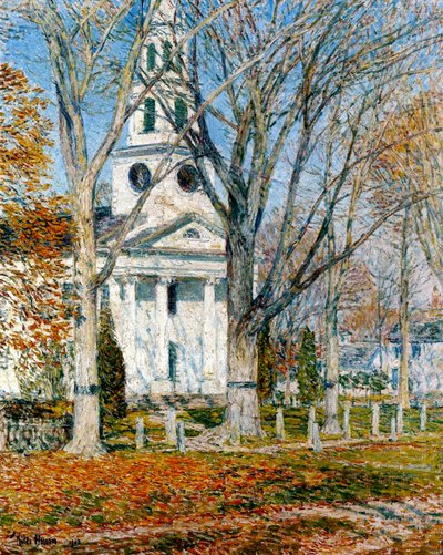 Eski Lyme Kilisesi by Childe Frederick Hassam