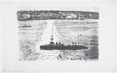 Fransız Kruvazörü (taş) by Childe Frederick Hassam