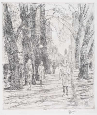 Lafayette Meydanı, Washington by Childe Frederick Hassam