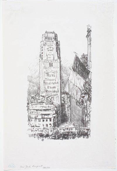 New York Buketi by Childe Frederick Hassam