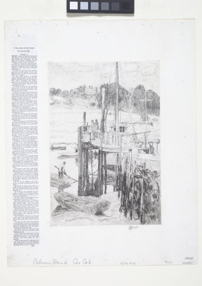 Palmer'S Dock (gravür) by Childe Frederick Hassam