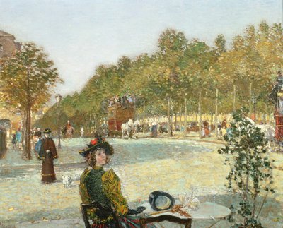 Eylül Güneş Işığı, Paris (tuval üzerine yağlı boya) by Childe Frederick Hassam
