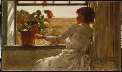 Yaz akşamı by Childe Frederick Hassam