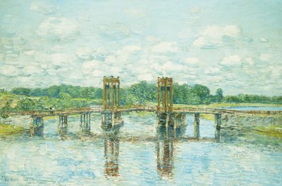 Ücretli Köprü, New Hampshire, Exeter Yakınında by Childe Frederick Hassam