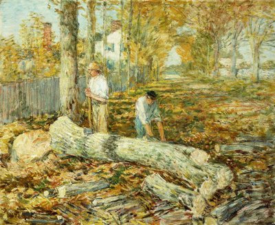 Oduncular (Eski Karaağaç) by Childe Frederick Hassam