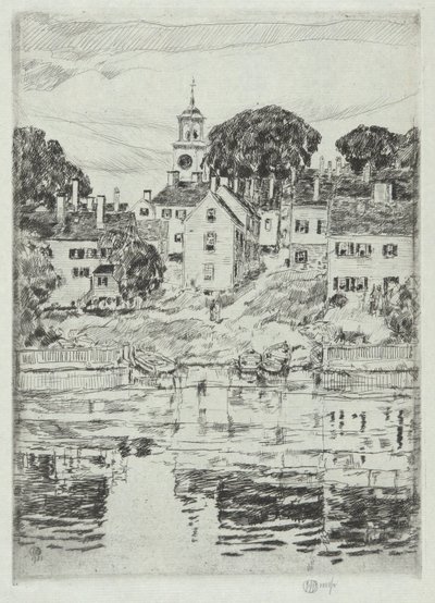 Kilise Kulesi, Portsmouth, 1921 by Childe Hassam