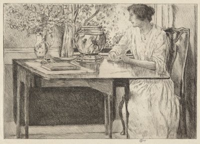 Koloni Masası, Cos Cob, 1915 by Childe Hassam