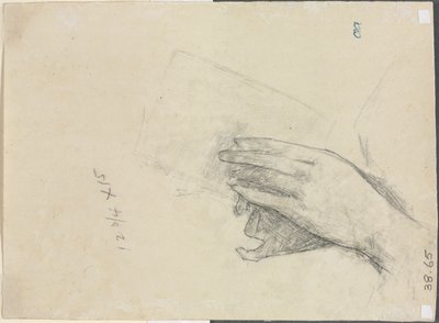 Kitap Tutan Eller Verso, 1889. by Childe Hassam