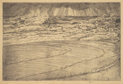 Ağır Sörf, Yüksek Gelgit, Easthampton by Childe Hassam