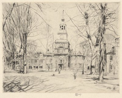 Bağımsızlık Salonu, Philadelphia, 1926 by Childe Hassam