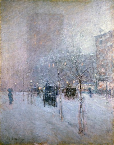 Öğleden Sonra, New York, Kış, 1900 by Childe Hassam