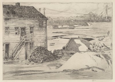 Alçak Gelgit, Cos Cob Köprüsü by Childe Hassam