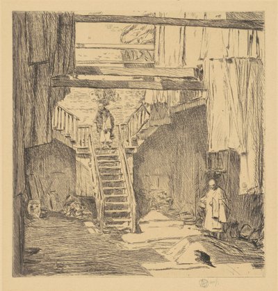 Eski Çin Mahallesi, San Francisco by Childe Hassam