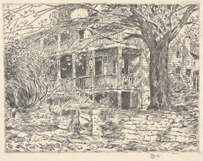 Eski Ev, Cos Cob, 1915 by Childe Hassam