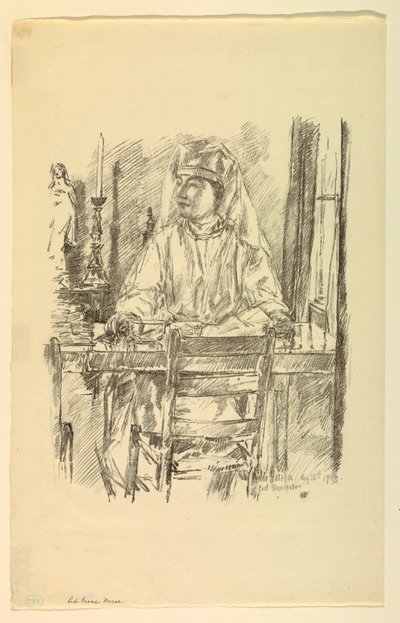 Kızıl Haç Hemşiresi by Childe Hassam