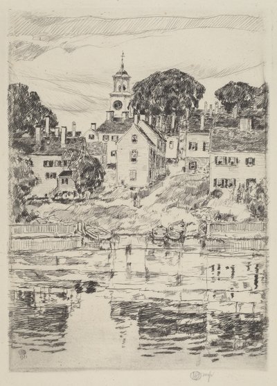 Kilise Kulesi, Portsmouth by Childe Hassam