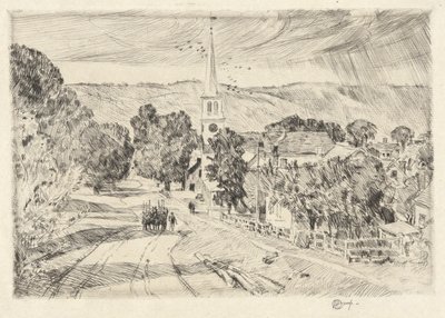 Vermont Köyü, 1923 by Childe Hassam