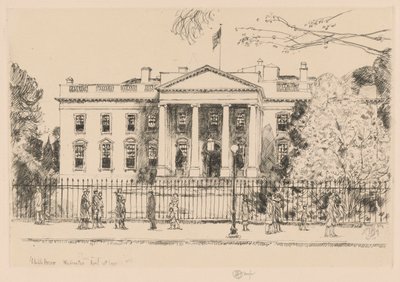 Beyaz Saray, Washington, 1925 by Childe Hassam