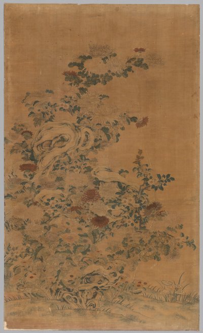 Vaka Paneli: Kayalar ve Krizantemler by China, Qing dynasty