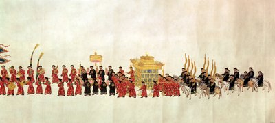 Bir İmparatorluk Alayı (kağıt üzerinde wc) by Chinese School
