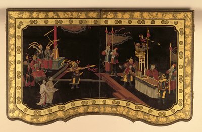 Çin İhracat Tuvalet Masası c.1780 (siyah lake) (ayrıca bkz. 220144) by Chinese School