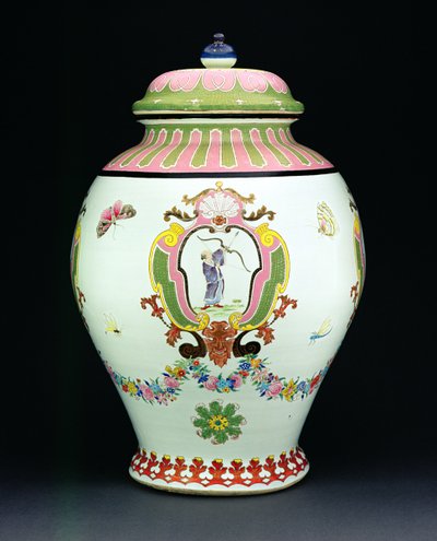 Cornelis Pronk (1691-1759) c.1730 (porselen) tasarımıyla boyanmış sarnıç (lavabo için bkz. 206565) by Chinese School