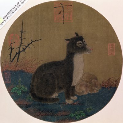 Köpekler, Hui-Tsung Hanedanlığı, 1100-35 by Chinese School
