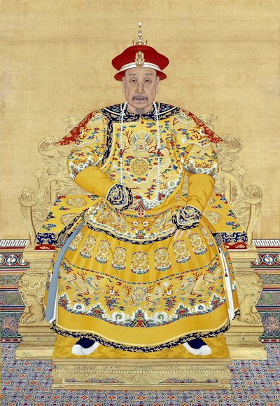 Yaşlılıkta İmparator Qianlong (1711-1799) by Chinese School