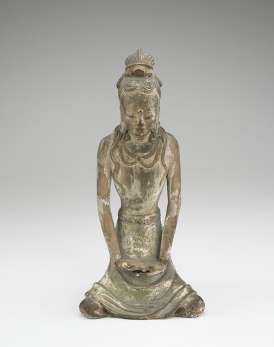 Bodhisattva figürü (seramik) by Chinese School