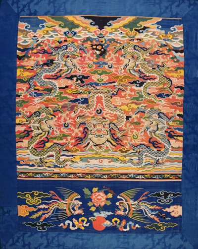 Beş ejderhalı Kossu, Wanli dönemi, 1573-1619 (ipek) by Chinese School
