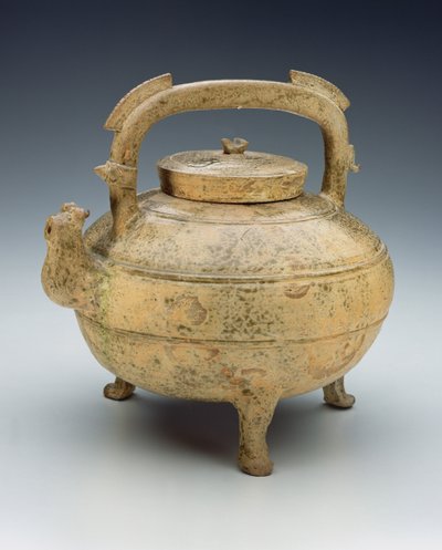 Sırlı çanak çömlek, Savaşan Devletler dönemi, MÖ 1027-220 (seramik) by Chinese School