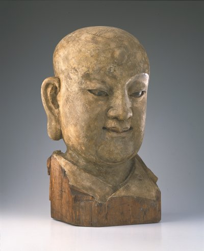 Bir louhan Başkanı, Yuan hanedanı (ahşap) by Chinese School