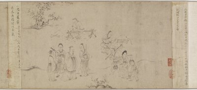 Bin, Song hanedanı veya Yuan hanedanı Kaidelerinden Yedinci Ayın çizimleri, 13. yüzyılın ortaları ile 14. yüzyılın ortaları (kağıt üzerine mürekkep) by Chinese School