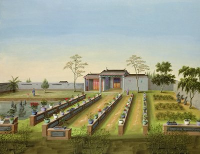 Fidanlık Bahçesi, c.1820-40 (kağıt üzeri wc) by Chinese School