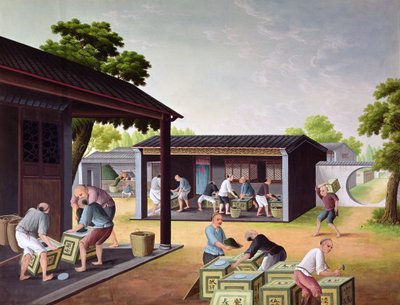Çayları Kutulara Paketlemek by Chinese School