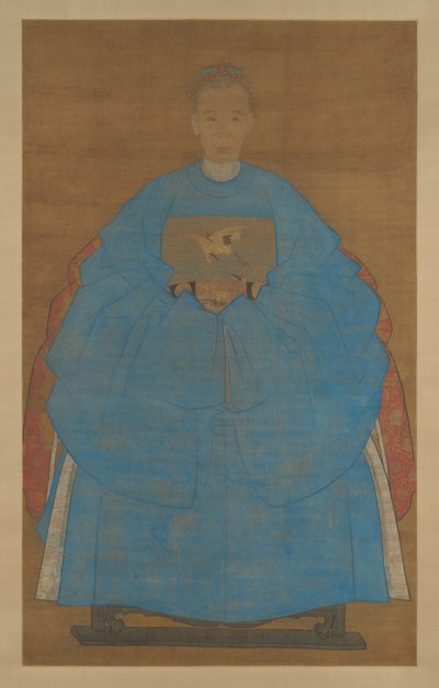 Yaşlı Bir Kadının Portresi by Chinese School