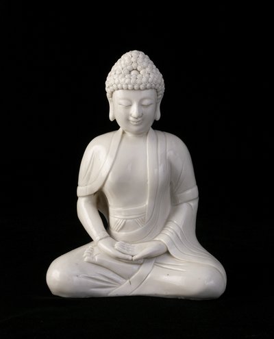 Oturan Buda, Fujian eyaleti, Ming veya Qing hanedanı (seramik) by Chinese School