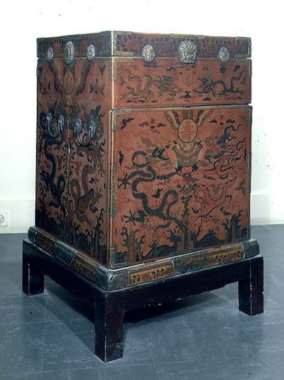 Wanli seyahat sandığı, 1613 (lake) by Chinese School