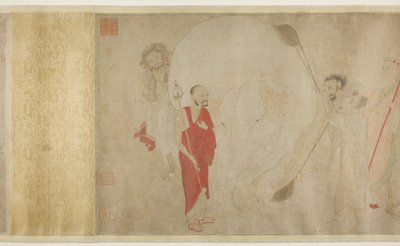 Beyaz Fili Yıkamak, Ming hanedanı by Chinese School
