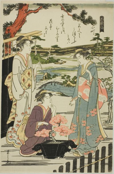 Komachi, "Altı Ölümsüz Şair (Rokkasen)" dizisinden by Chobunsai Eishi