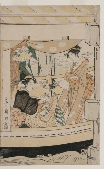Zevk Teknesinde Parti Kawaichimaru by Chobunsai Eishi