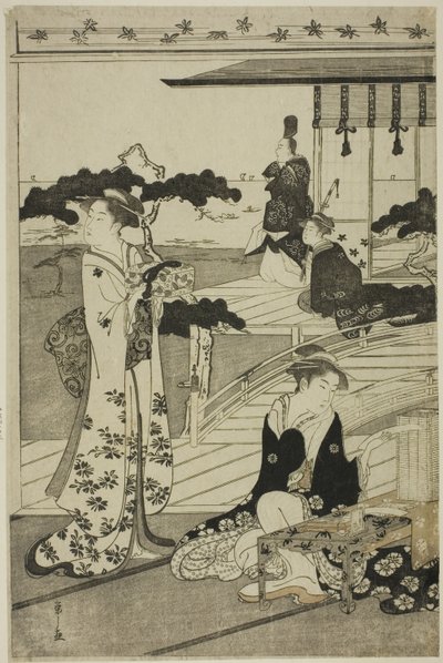 Suma, "Genji Masalının Şık Bir Parodisi (Furyu yatsushi Genji)" dizisinden by Chobunsai Eishi
