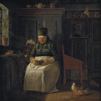 Bir çiftlik evinde Noel Sabahı by Christen Dalsgaard