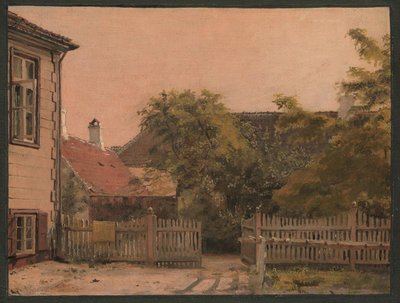 Sanatçının Baba Evinden Bir Köşe by Christen Købke