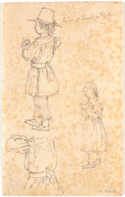 Şamdan ve örgü kız çocuk by Christen Købke