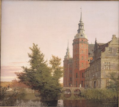 Kuzeybatıdan görülen Frederiksborg Kalesi by Christen Købke